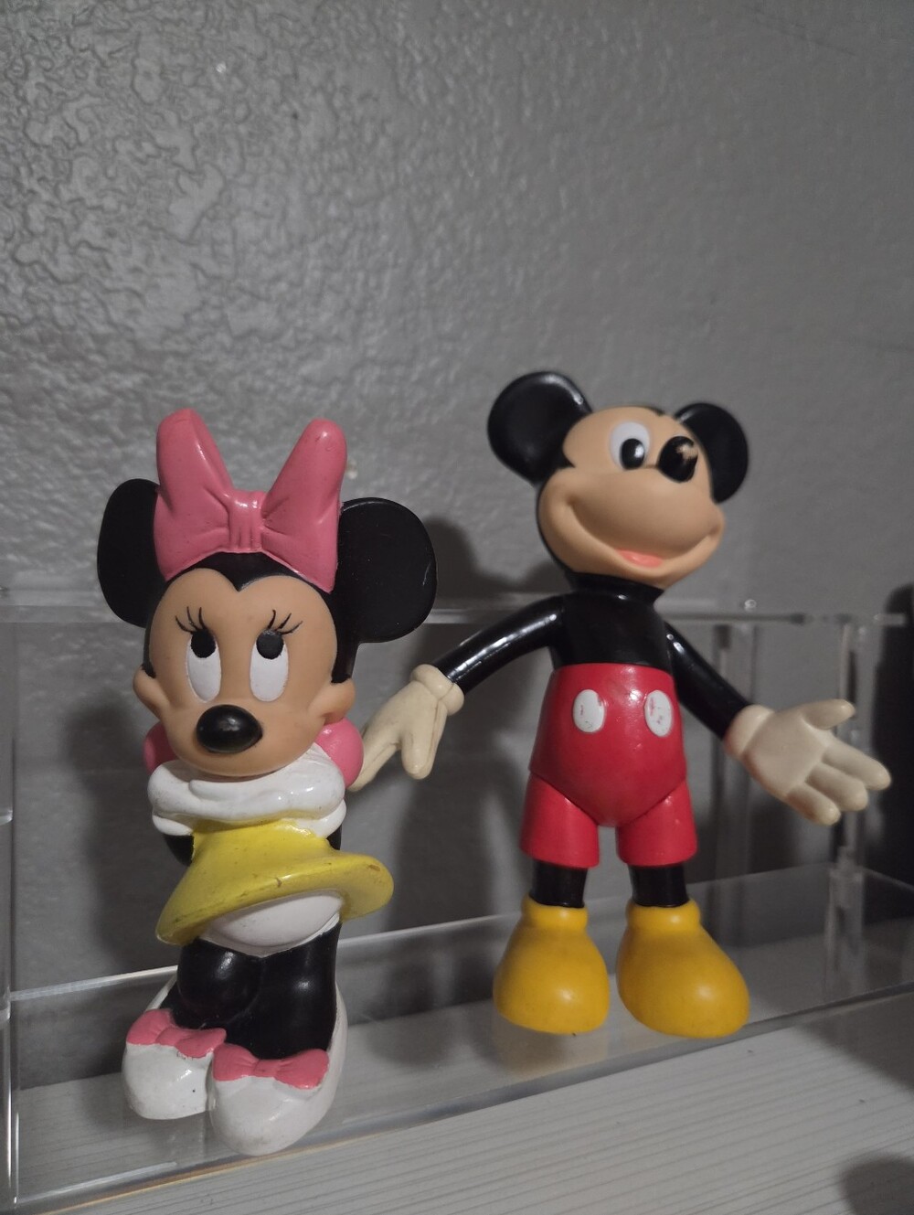 Disney Minnie And Mickey Mouse Rubber Toys
